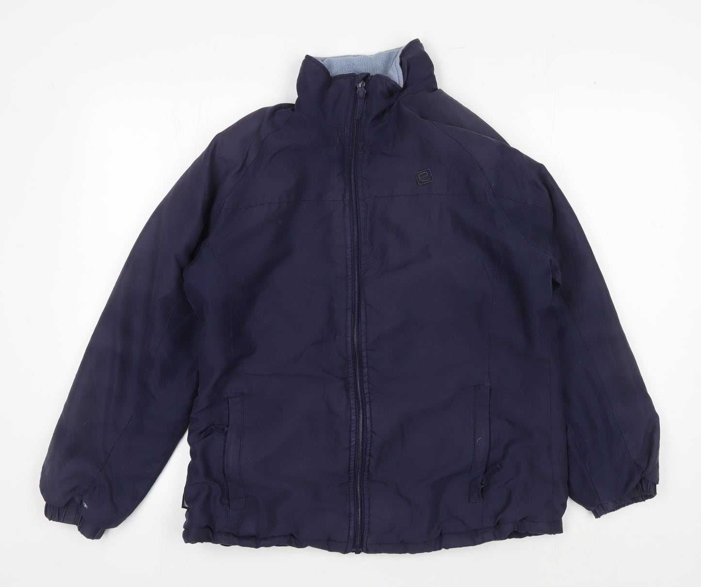 Mountain Essentials Women's Blue Windbreaker Jacket Size 12