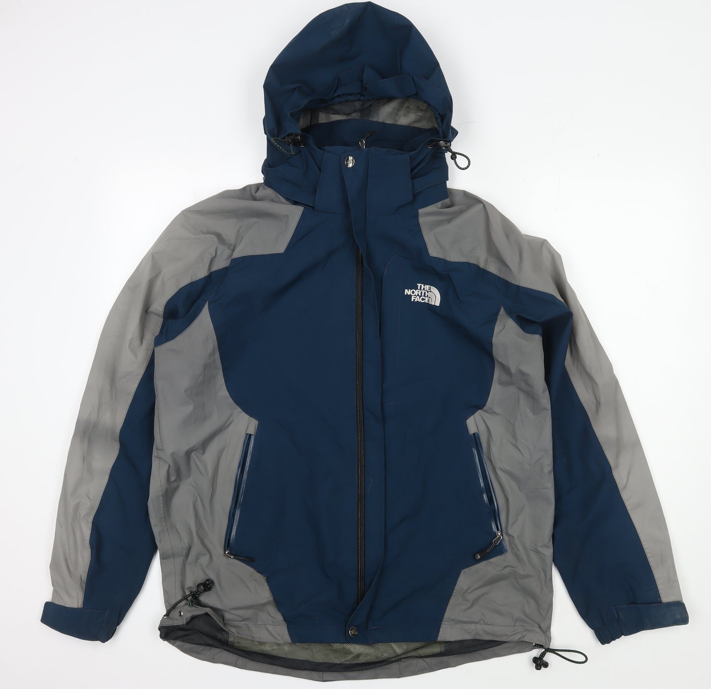 The North Face Men's Blue Waterproof Hooded Jacket L