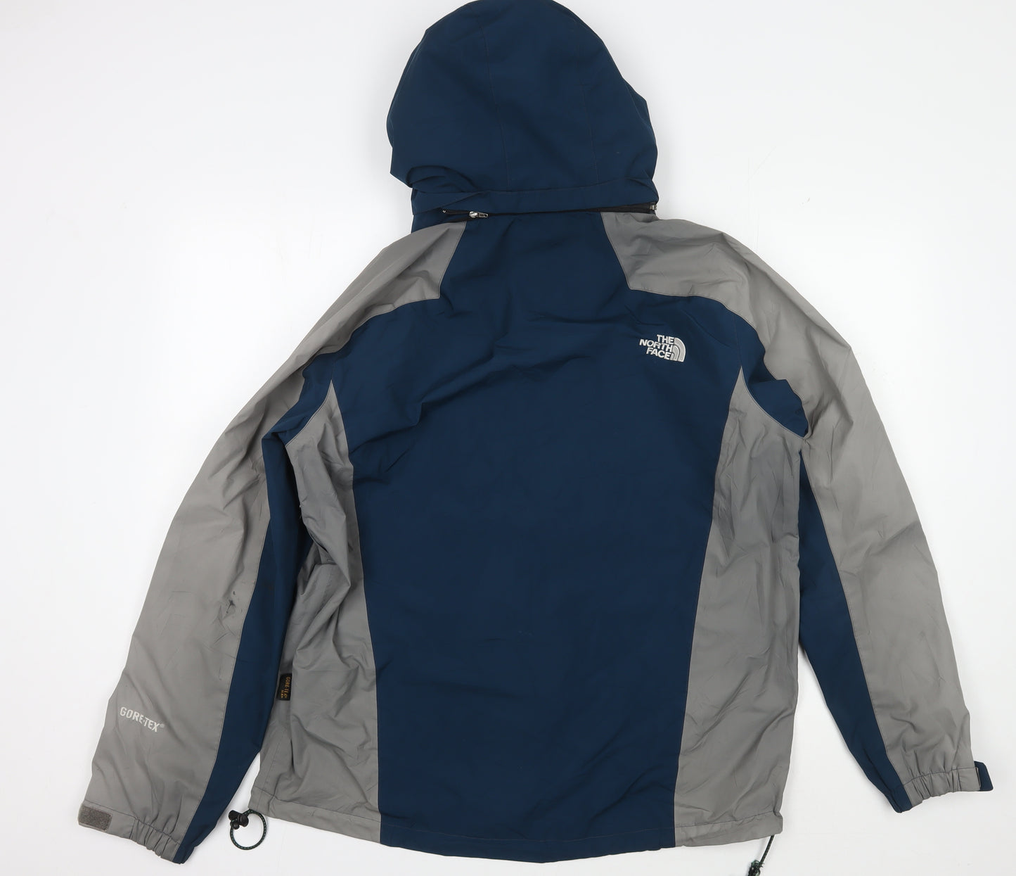The North Face Men's Blue Waterproof Hooded Jacket L