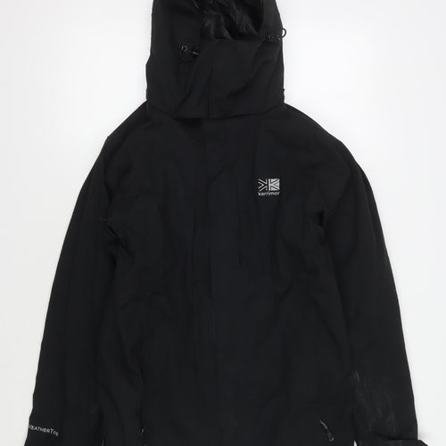 Karrimor Black Unisex XS Hooded Rain Coat Jacket