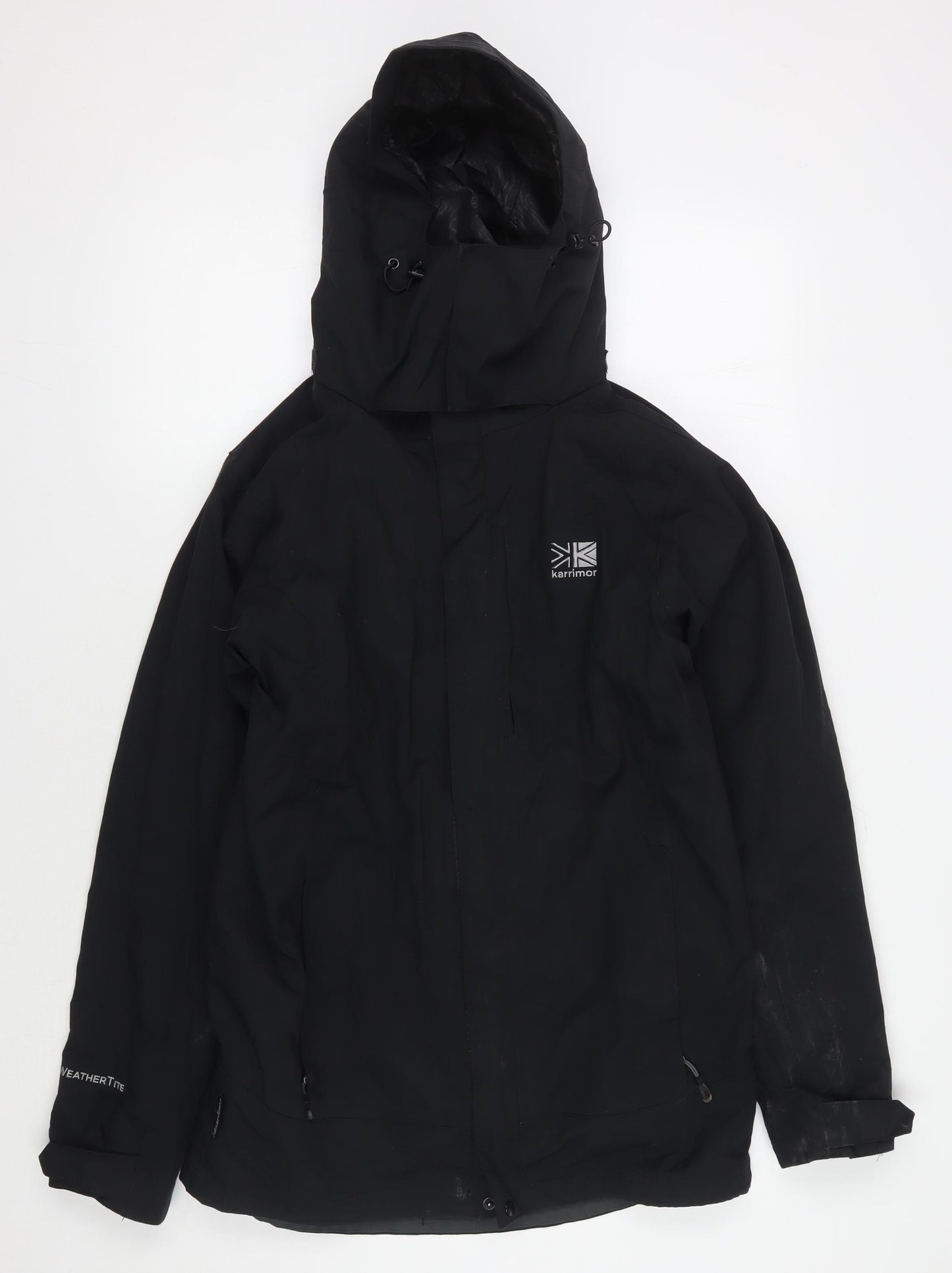 Karrimor Black Unisex XS Hooded Rain Coat Jacket