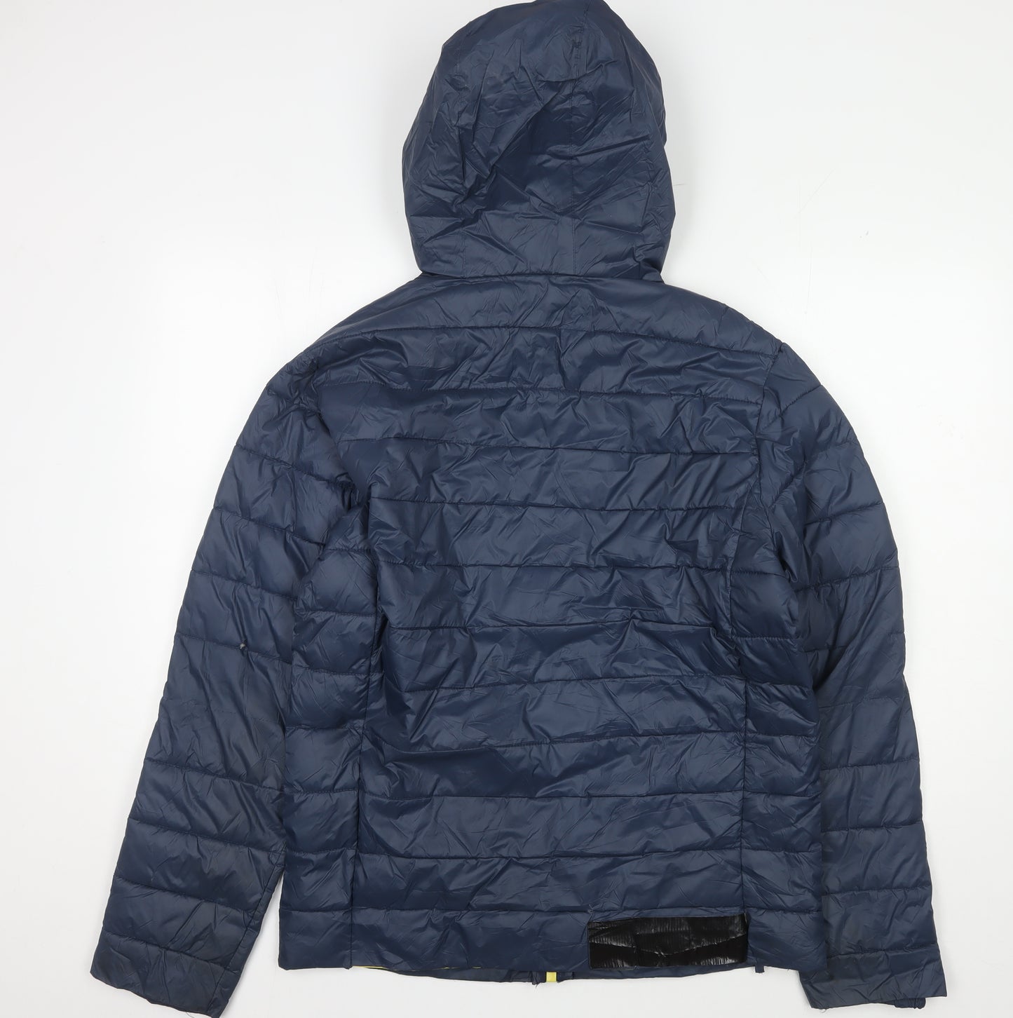 Core X Men's Blue Puffer Jacket L Hooded