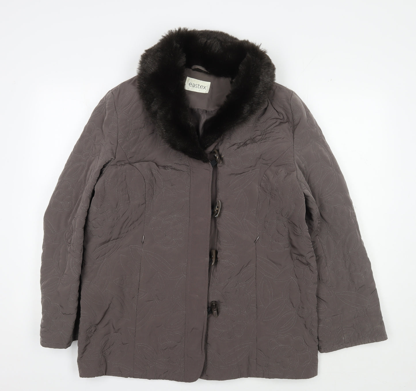 Eastex Women's Brown Overcoat Jacket, Size 12, Winter