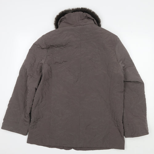 Eastex Women's Brown Overcoat Jacket, Size 12, Winter