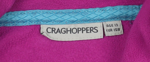 Craghoppers Girls Purple Fleece Full Zip Sweatshirt 15 Years