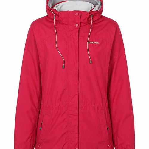 Craghoppers Women’s Red Waterproof Hooded Jacket Size 10