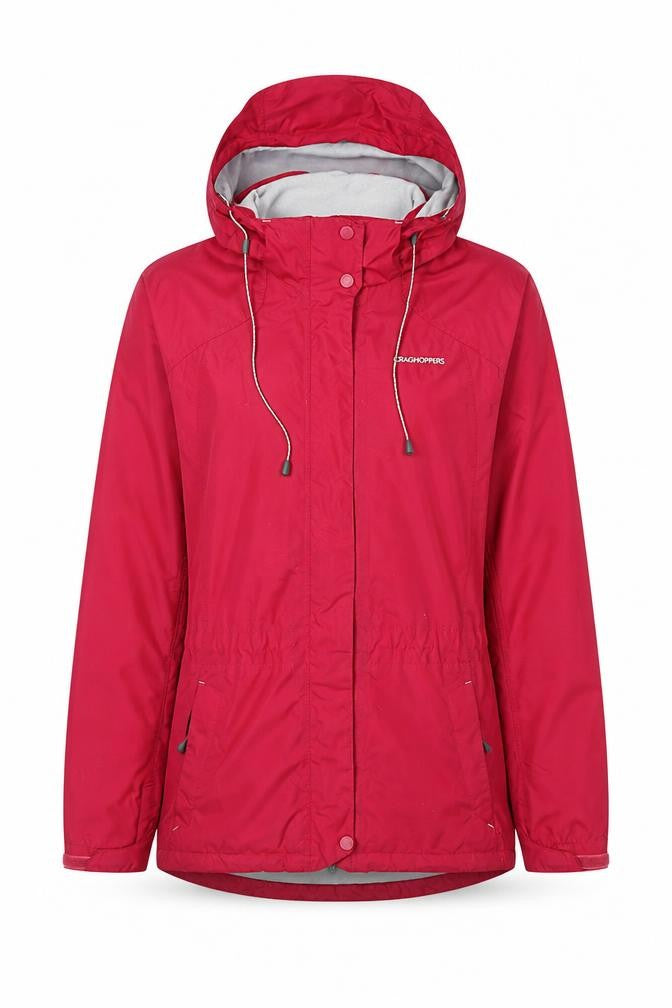 Craghoppers Women’s Red Waterproof Hooded Jacket Size 10
