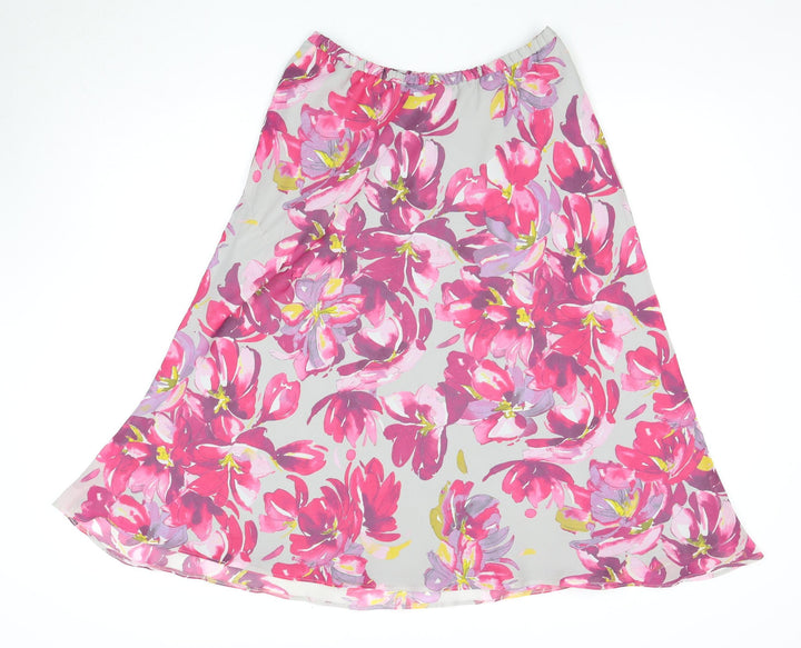 Eastex Women's Floral A-Line Skirt, Size 10, Multicoloured