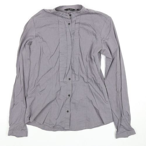 Van Heusen Grey Button-Up Shirt M Unisex Adults