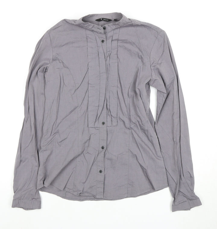 Van Heusen Grey Button-Up Shirt M Unisex Adults