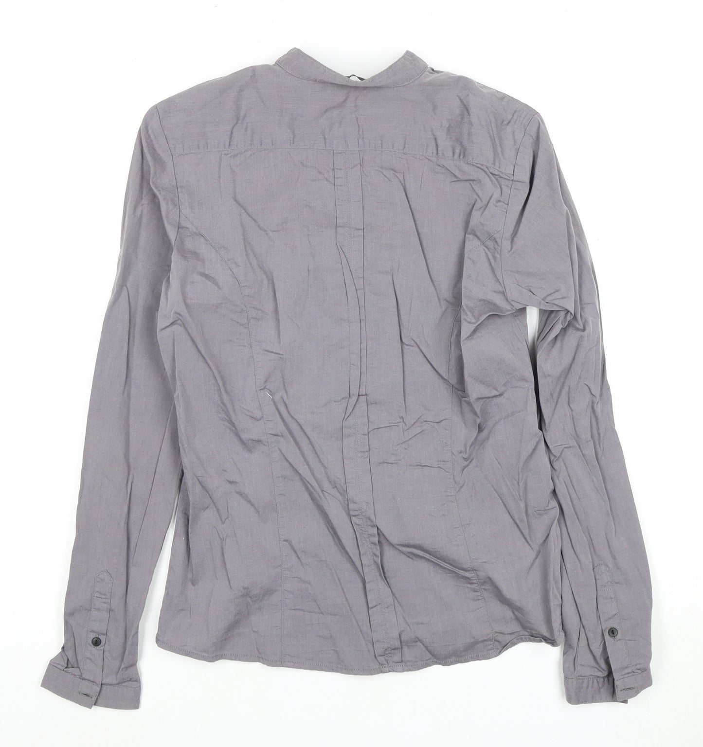 Van Heusen Grey Button-Up Shirt M Unisex Adults