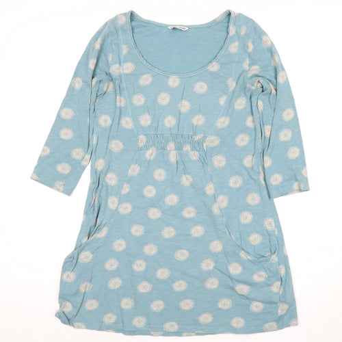 White Stuff Women's Blue Shift Dress, Size 10