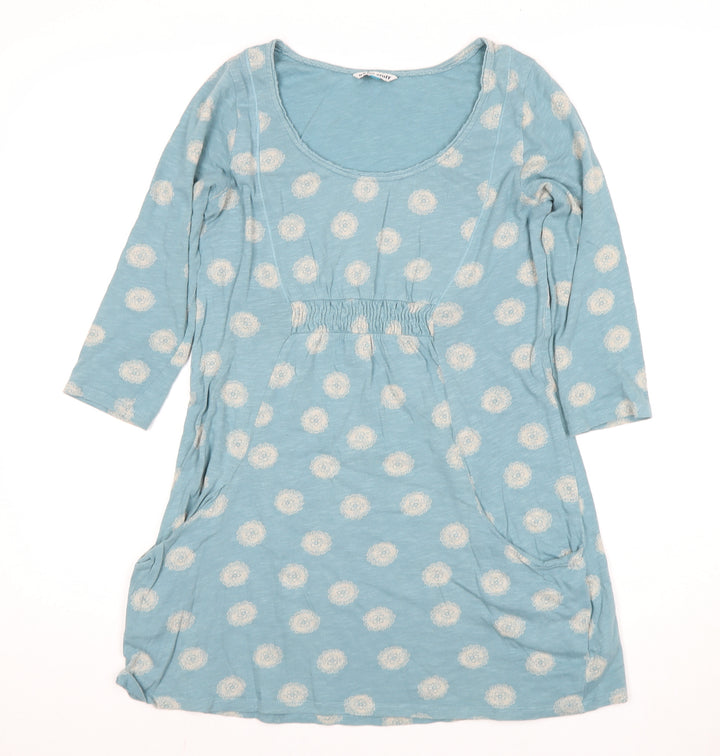 White Stuff Women's Blue Shift Dress, Size 10