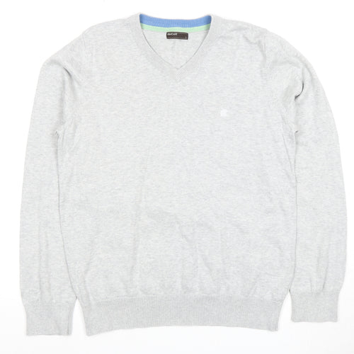 SoulCal Men's Grey V-Neck Pullover Jumper, Size L