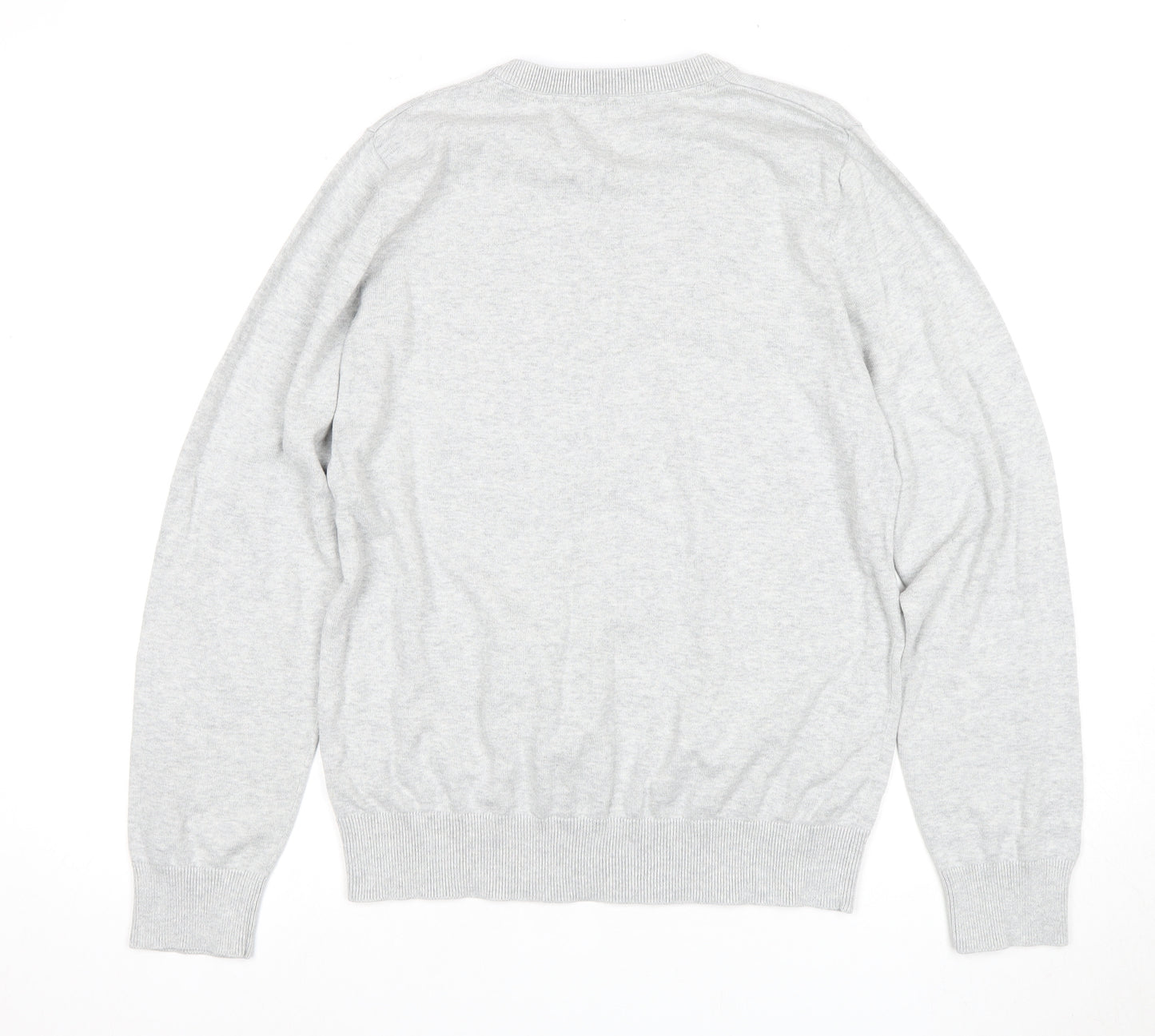 SoulCal Men's Grey V-Neck Pullover Jumper, Size L