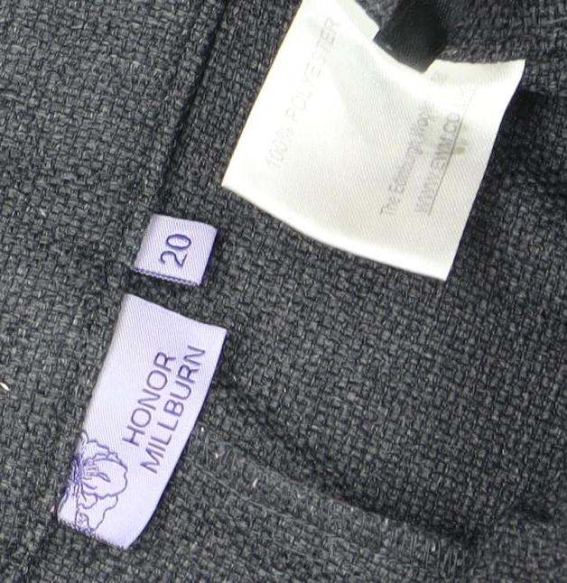 Honor Millburn Women's Grey Trousers Size 20