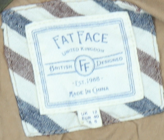 Fat Face Women's Beige Parka Jacket Size 12