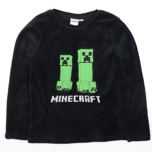 Minecraft Boys Black Pullover Hoodie 10-11 Years