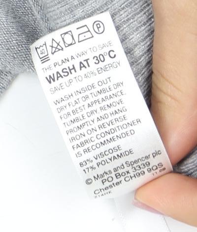 Marks and Spencer Women's Grey Button-Up V-Neck Top