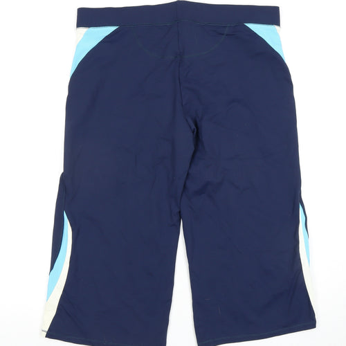 Marks and Spencer Women's Blue Cropped Trousers, Size 16