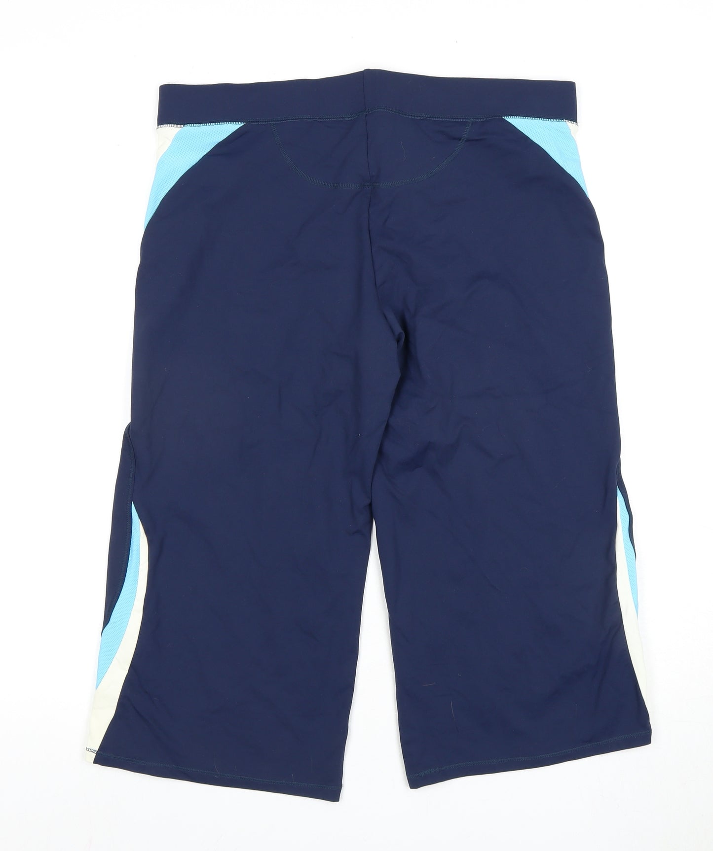 Marks and Spencer Women's Blue Cropped Trousers, Size 16