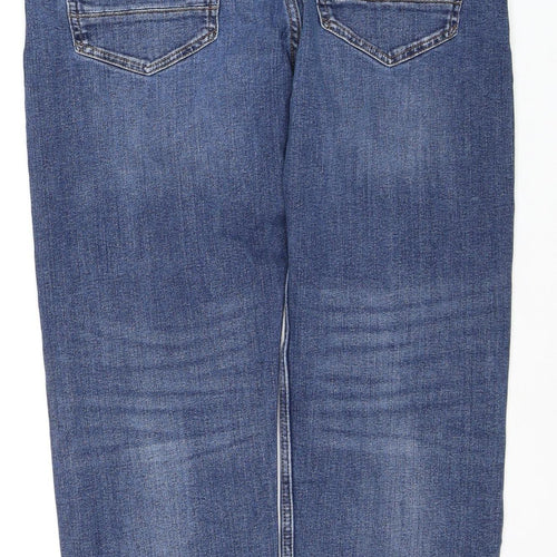 Marks and Spencer Men's Blue Straight Jeans Size 34 Regular