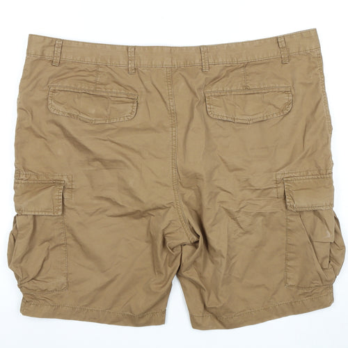 Marks and Spencer Men's Brown Cargo Shorts - Size 2XS