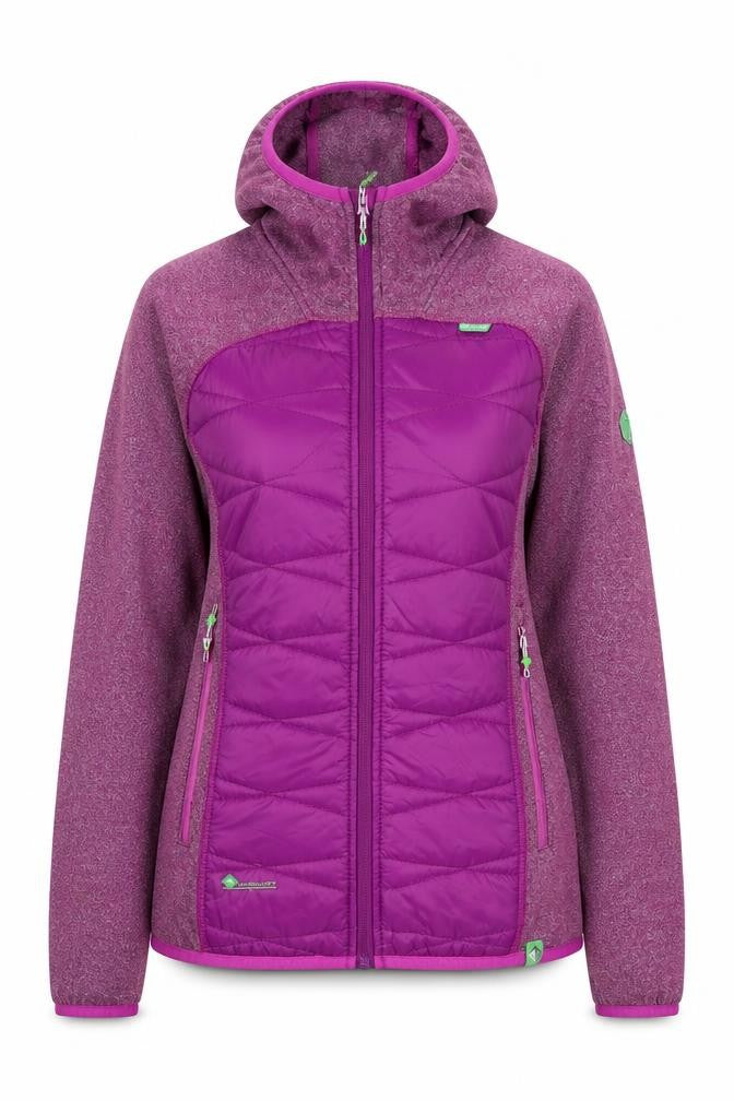 Front view of Regatta Women's Purple Puffer Jacket, size 10
