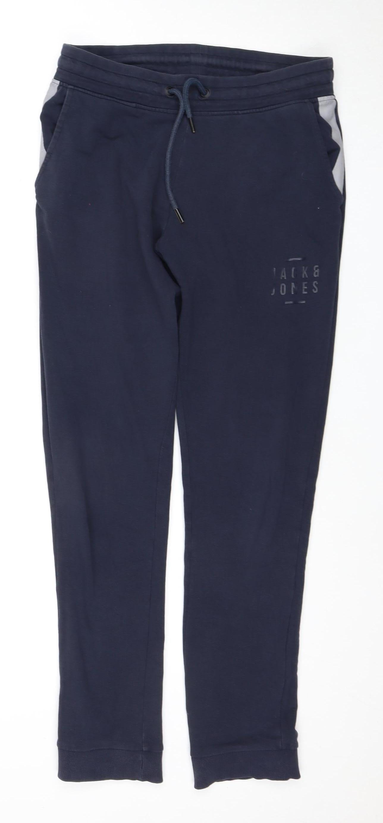Jack & Jones Men's Blue Jogger Trousers, Regular Fit