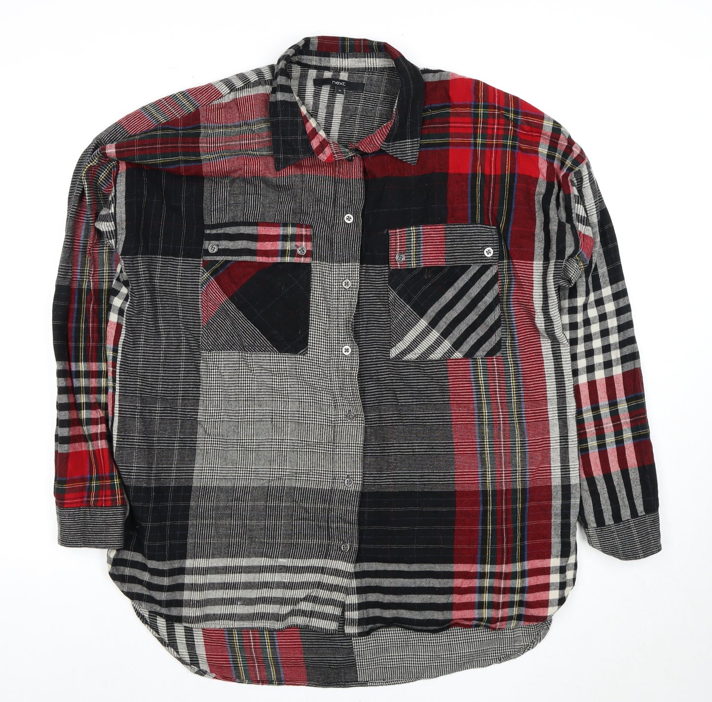 Next Women's Multicoloured Checked Button-Up Shirt