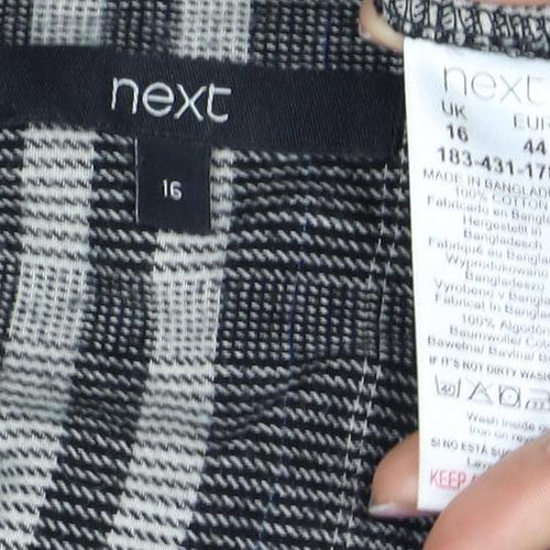 Next Women's Multicoloured Checked Button-Up Shirt