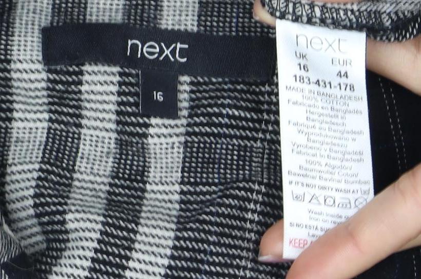 Next Women's Multicoloured Checked Button-Up Shirt