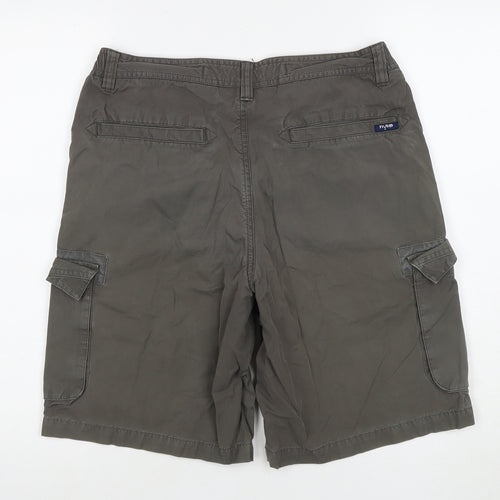 Debenhams Men's Grey Cargo Shorts Size 34