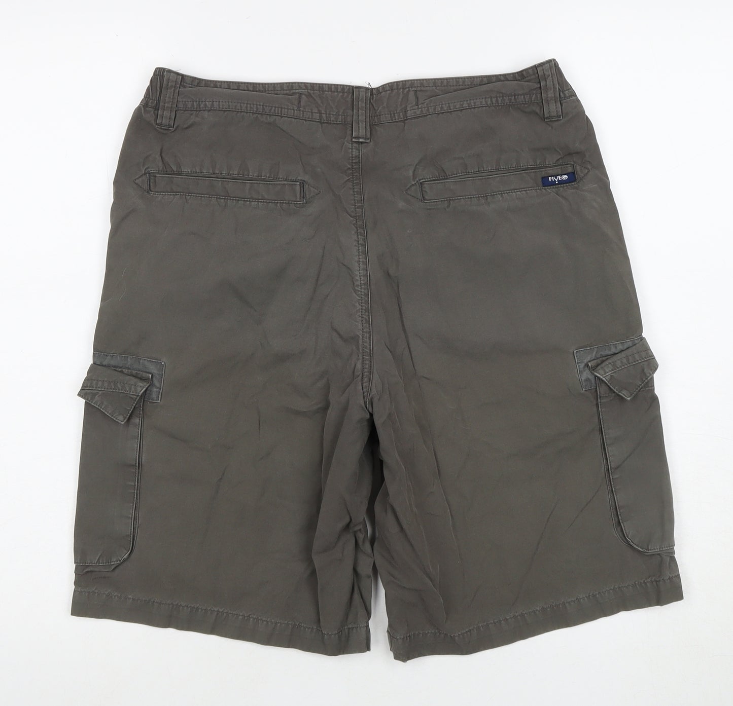 Debenhams Men's Grey Cargo Shorts Size 34
