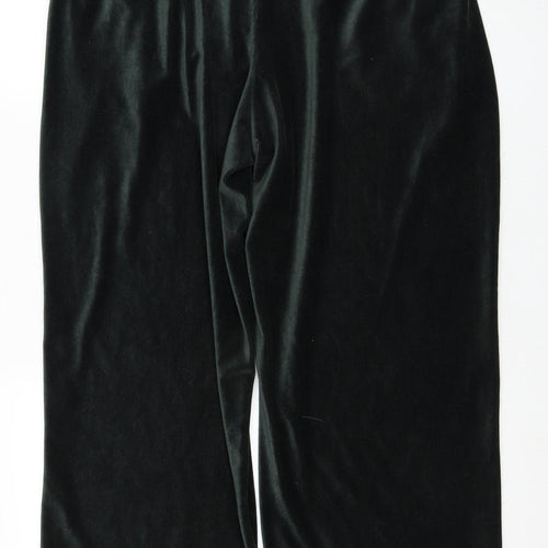 Marks and Spencer Women's Black Velvet Joggers Size 24