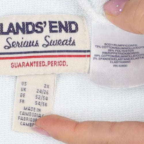Lands' End Women's Multicoloured Pullover Sweatshirt Size 2