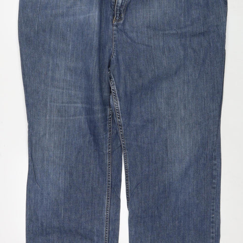 Lands' End Women's Blue Straight Plus Jeans