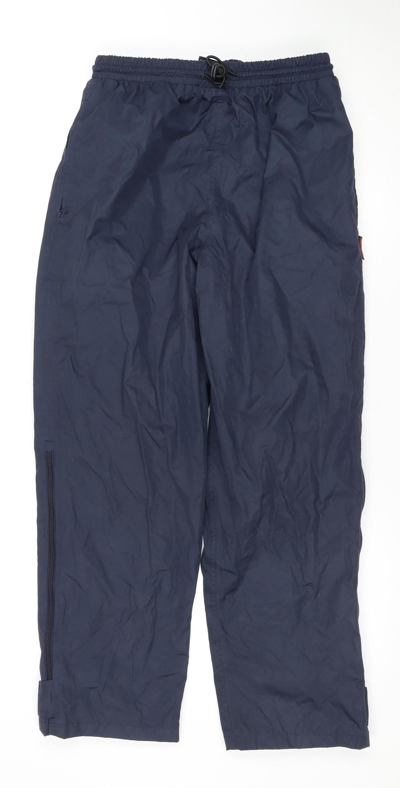 Wynnster Unisex Blue Rain Trousers Size 12 Waterproof