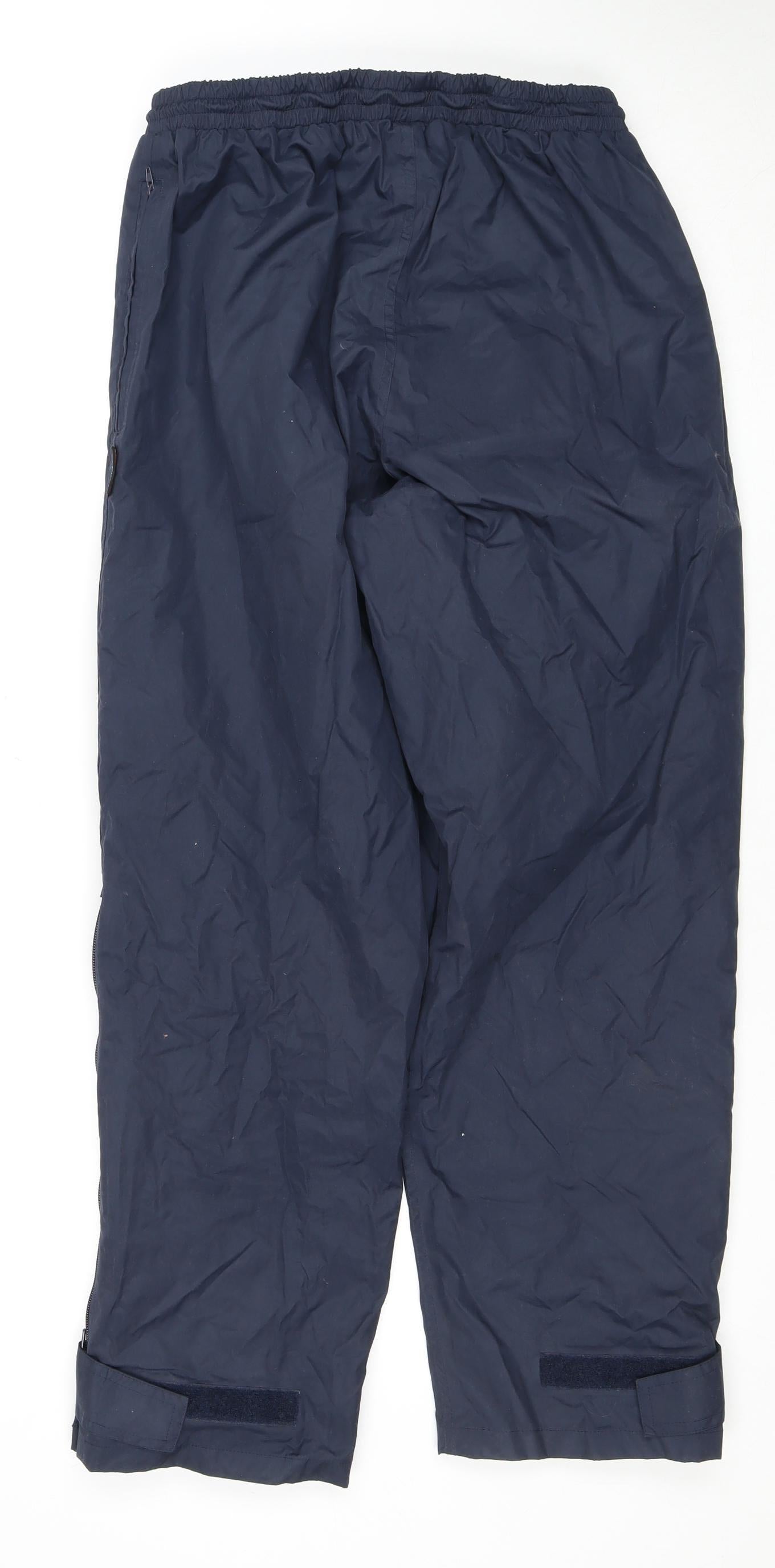 Wynnster Unisex Blue Rain Trousers Size 12 Waterproof