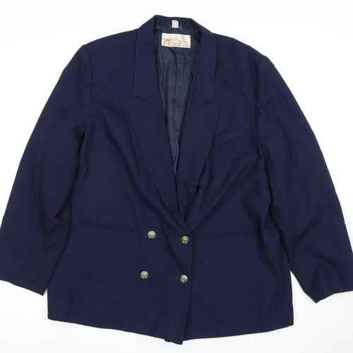 Edinburgh Women's Blue Blazer, Size 20, Classic Style