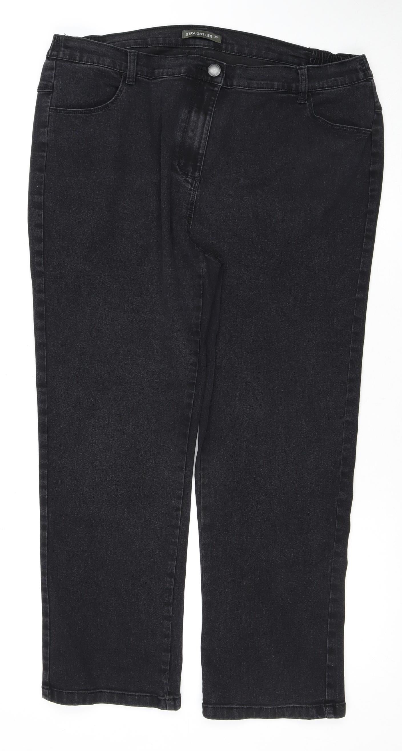 Bonmarche Women's Black Plus Size Jeans 20 Comfort Fit