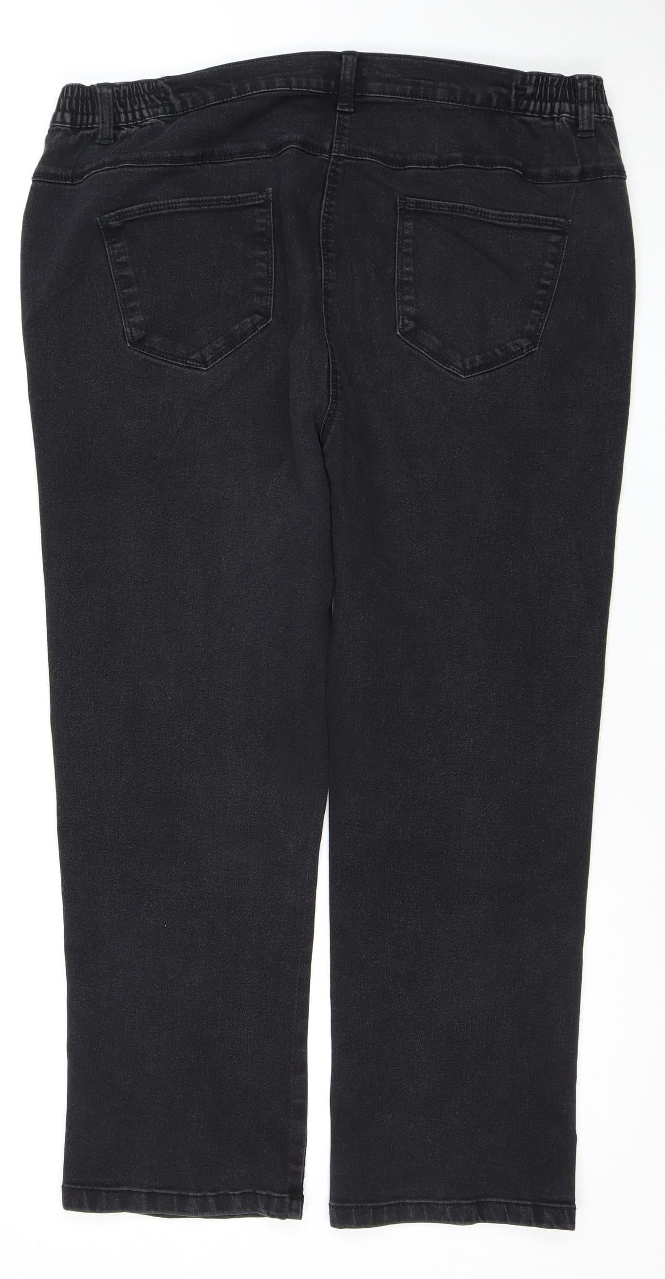 Bonmarche Women's Black Plus Size Jeans 20 Comfort Fit