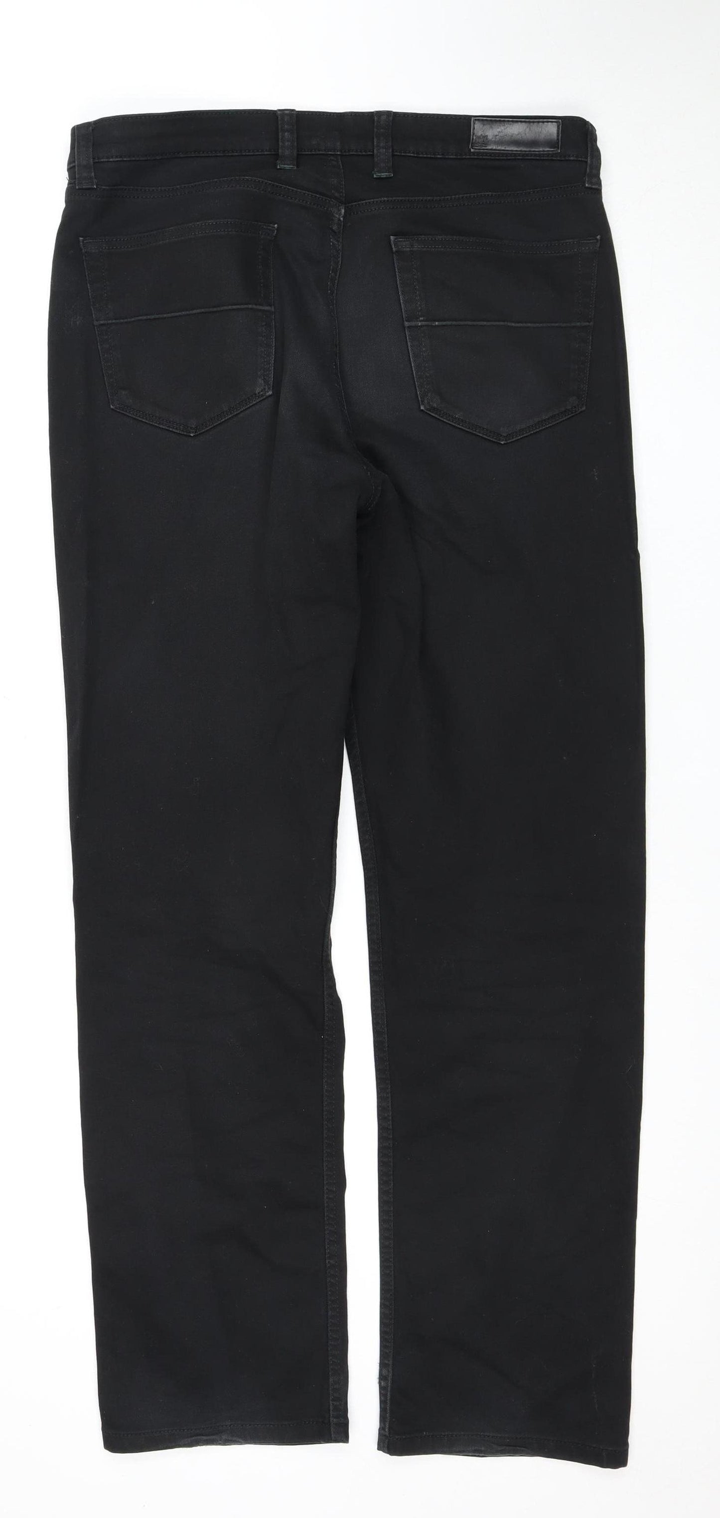 Marks and Spencer Men's Black Straight Jeans 34