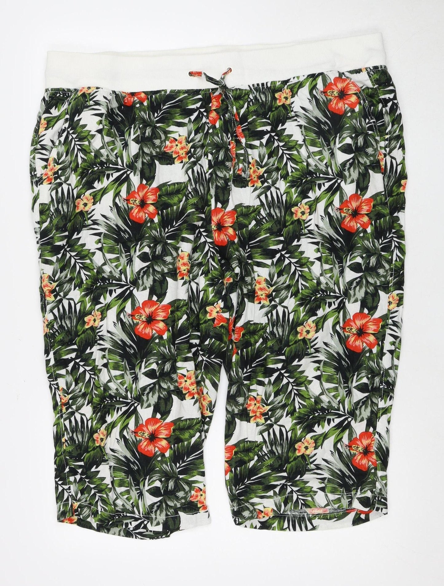CAPSULE Women's Multicoloured Floral Shorts, Size 24