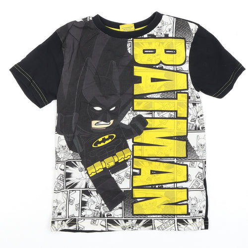 LEGO Batman Boys Black Graphic T-Shirt, Size 6-7 Years