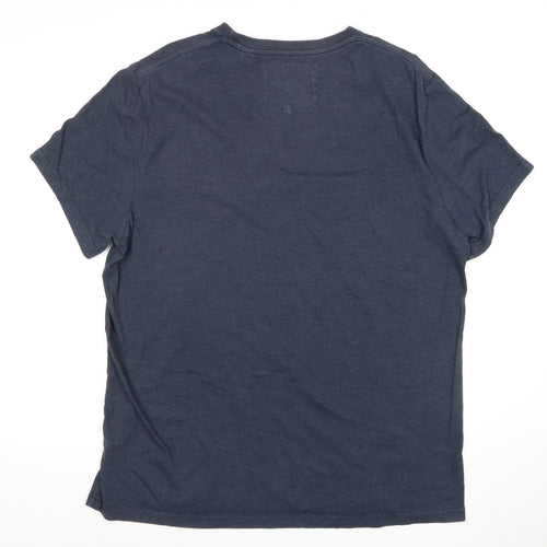 Jack Wills Men's Blue XL T-Shirt with Logo
