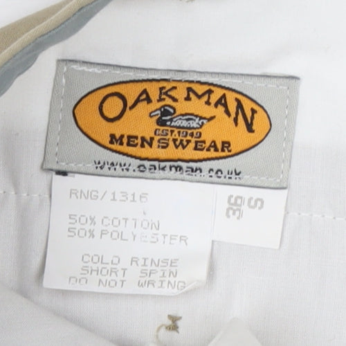 Oakman Men’s Beige Chino Trousers - Size 36