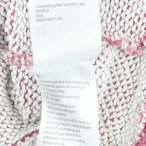 Mountain Warehouse Women’s Pink Knit Pullover Sweatshirt, Size 16