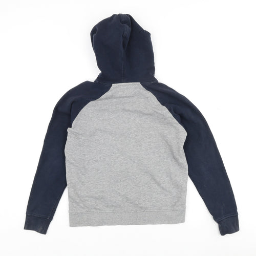 Jack & Jones Boys Grey Blue Pullover Logo Hoodie Size 24