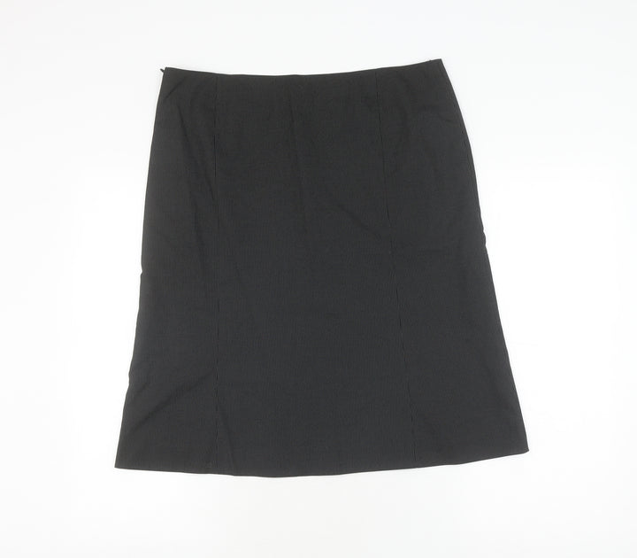 s.Oliver Women's Black Midi Pencil Skirt Size 14